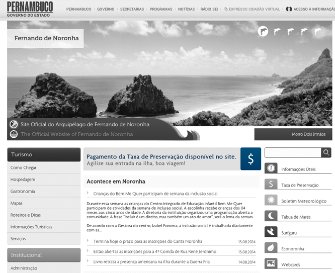 Acesse o site: www.noronha.pe