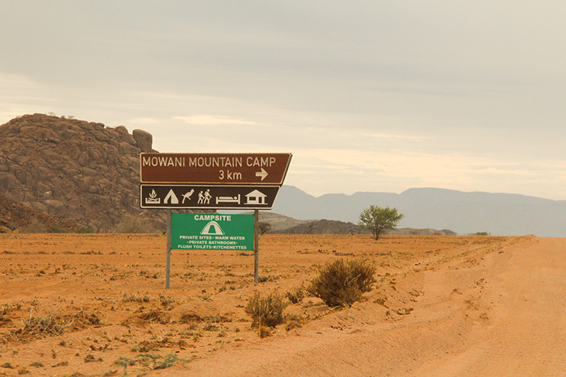 A caminho de Twyfelfontein